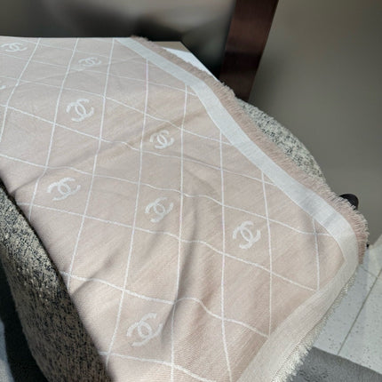 CHANEL 26S SCARF 140 IN WOOL AND SILK 309961