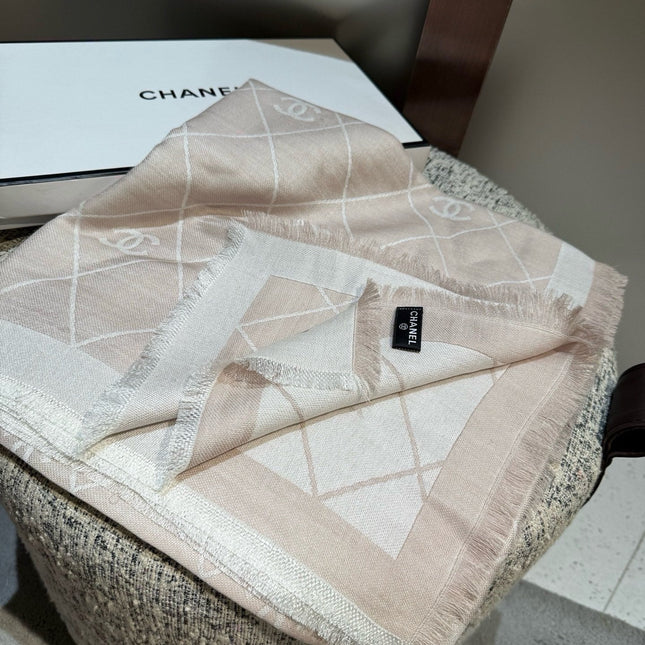 CHANEL 26S SCARF 140 IN WOOL AND SILK 309961