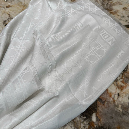 DIOR 26S SCARF 140 IN SILK AND CASHMERE 424268
