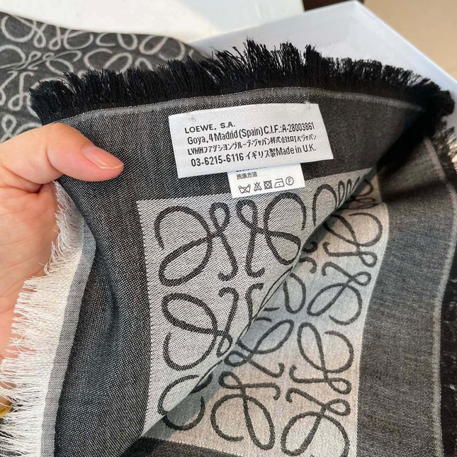 LOEWE 26S SCARF 140 IN CASHMERE SILK 266416