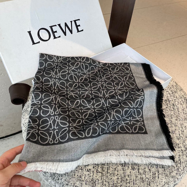 LOEWE 26S SCARF 140 IN CASHMERE SILK 266416