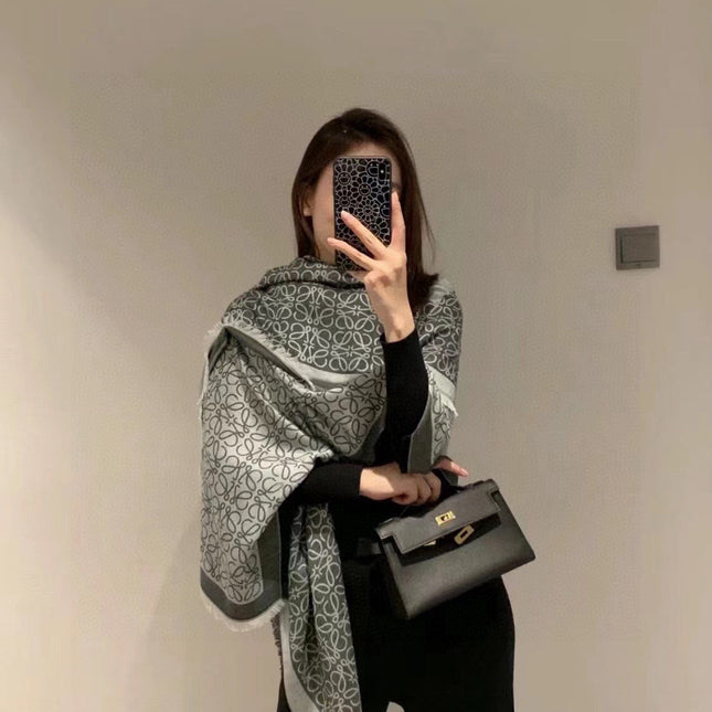 LOEWE 26S SCARF 140 IN CASHMERE SILK 266416