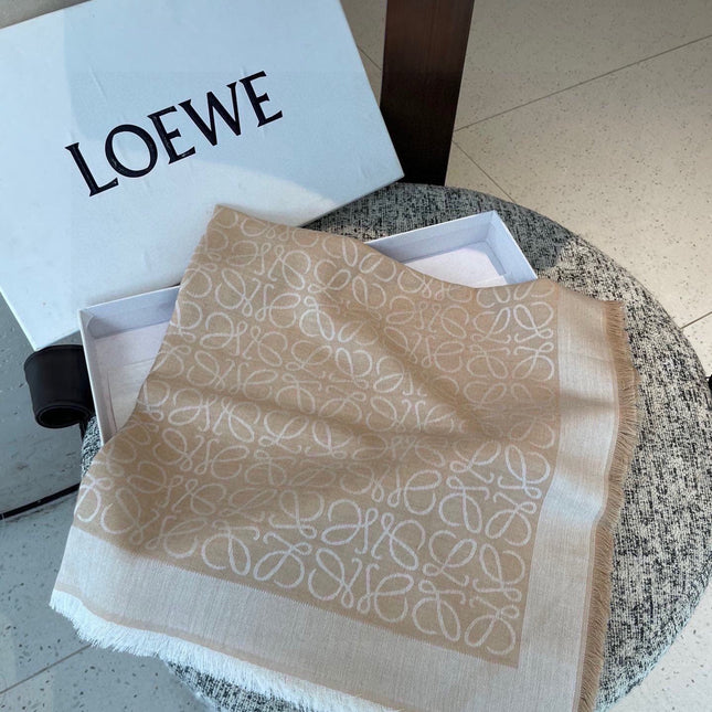 LOEWE 26S SCARF 140 IN CASHMERE SILK 266417