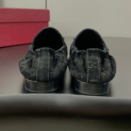 GUCCI 26S LOAFERS IN BLACK SUEDE
