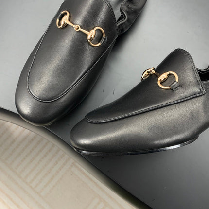 GUCCI 26S LOAFERS IN BLACK CALFSKIN