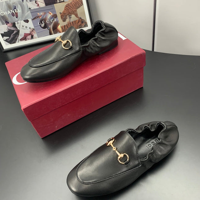 GUCCI 26S LOAFERS IN BLACK CALFSKIN
