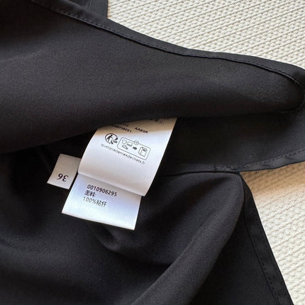 Loewe Shirt Black Satin Fabric
