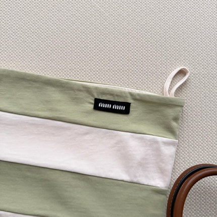 MIUMIU 26S STRIPED BANDEAU TOP STYLE 1114