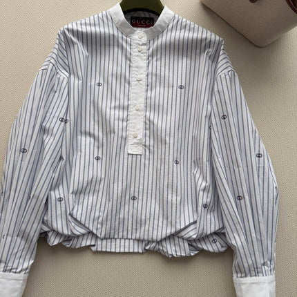 GUCCI 26S MANDARIN COLLAR SHIRT 324