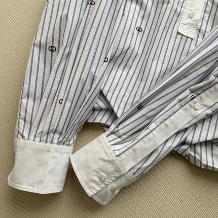 GUCCI 26S MANDARIN COLLAR SHIRT 324