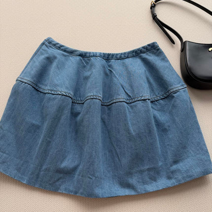 LOEWE 26S BALLOON DENIM SKIRT 547