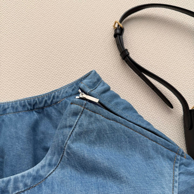 LOEWE 26S BALLOON DENIM SKIRT 547