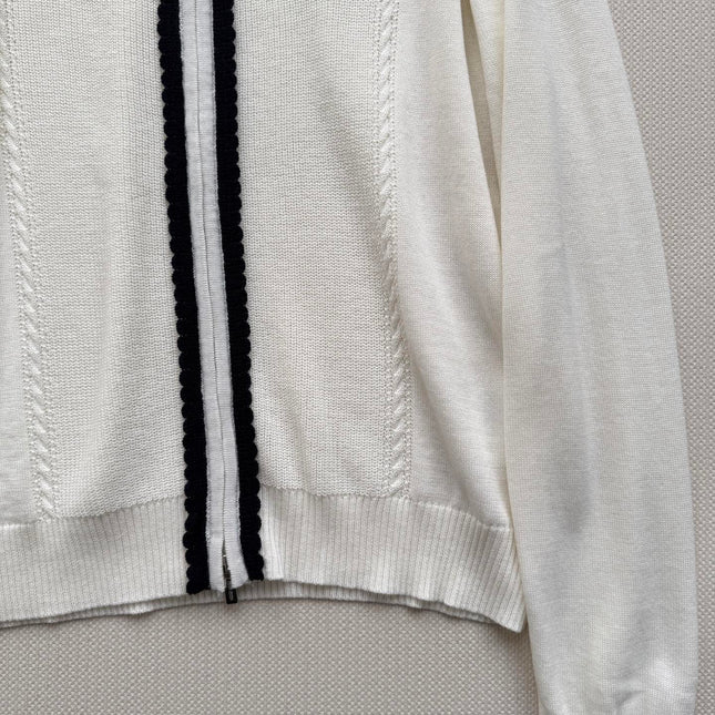 MIUMIU 26S ZIP-UP KNIT CARDIGAN 1592