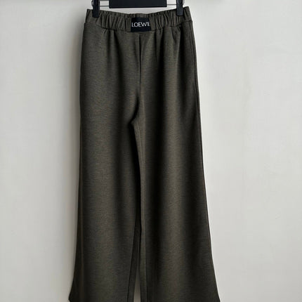 LOEWE 26S ELASTIC-WAIST WIDE-LEG PANTS 636
