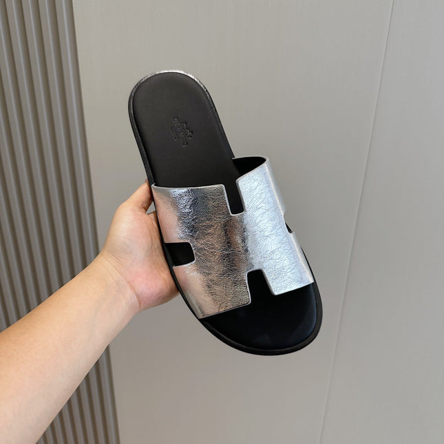 HM IZMIR SANDAL SILVER CALFSKIN