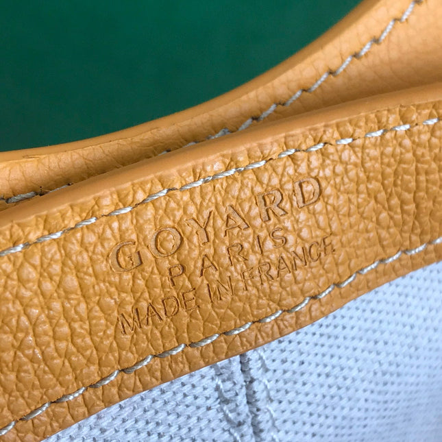 GOYA 26S BELUGA MINI BAG 23CM IN HONEY YELLOW GOYARDINE CANVAS AND CALFSKIN