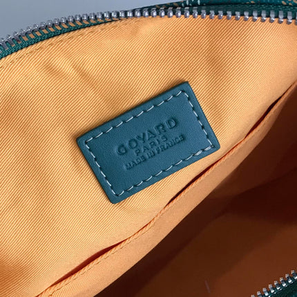 GOYA 26S BOEING 25MM IN DARK GREEN GOYARDINE CANVAS AND CALFSKIN