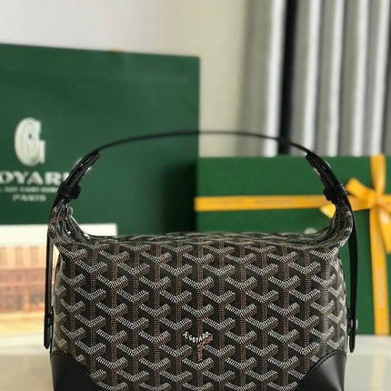 GOYA 26S BOEING 25MM IN BLACK GOYARDINE CANVAS AND CALFSKIN