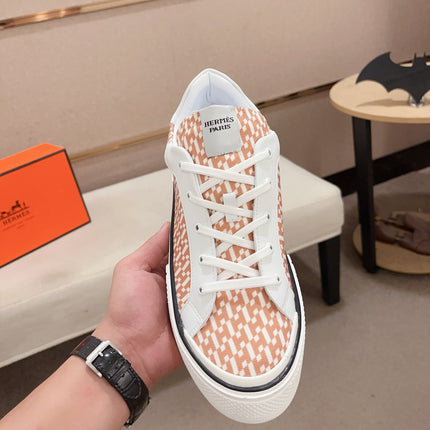HM DAY SNEAKER WHITE AND CARROT FABRIC