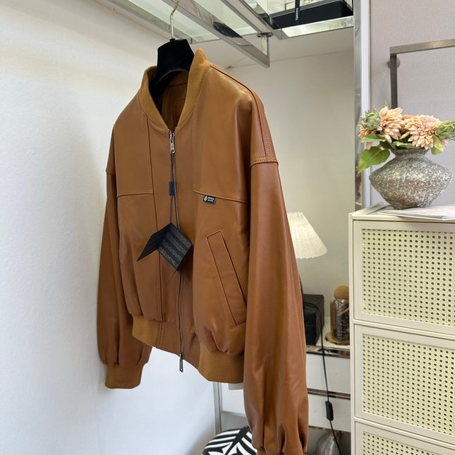 PRADA 26S LEATHER JACKET 1074