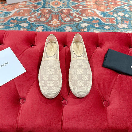 ESPADRILLES IN BEIGE MESH