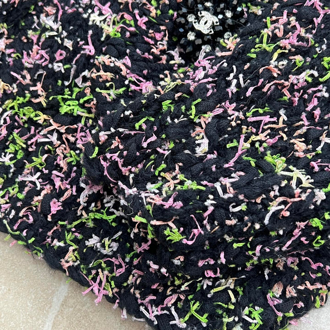 CHANEL 26S PRINTED KNIT JACKET 955