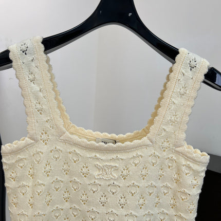 CELINE 26S CROCHET CROP TOP 413