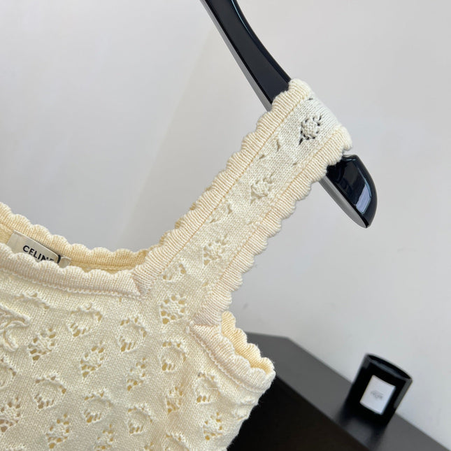 CELINE 26S CROCHET CROP TOP 413