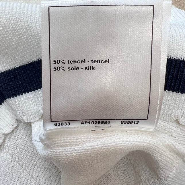 CHANEL 26S SLEEVELESS KNIT POLO TOP 1430