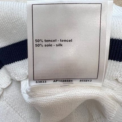 CHANEL 26S SLEEVELESS KNIT POLO TOP 1430