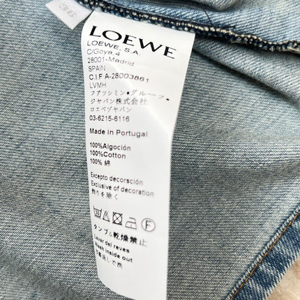 LOEWE 26S SHORT-SLEEVE DENIM SHIRT 562