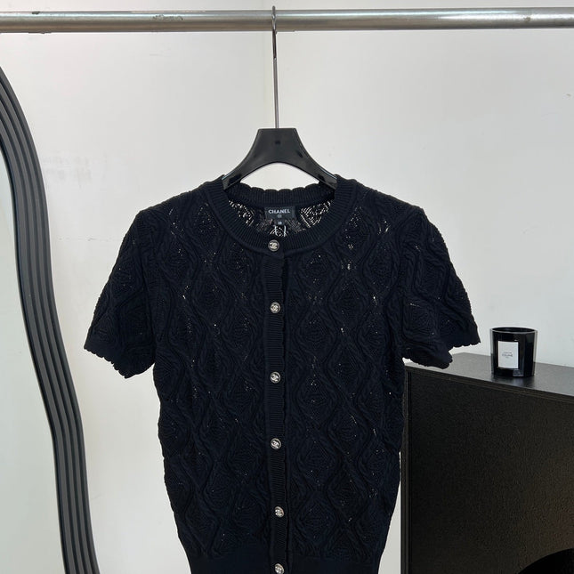 CHANEL 26S SHORT-SLEEVE KNIT T-SHIRT 1413