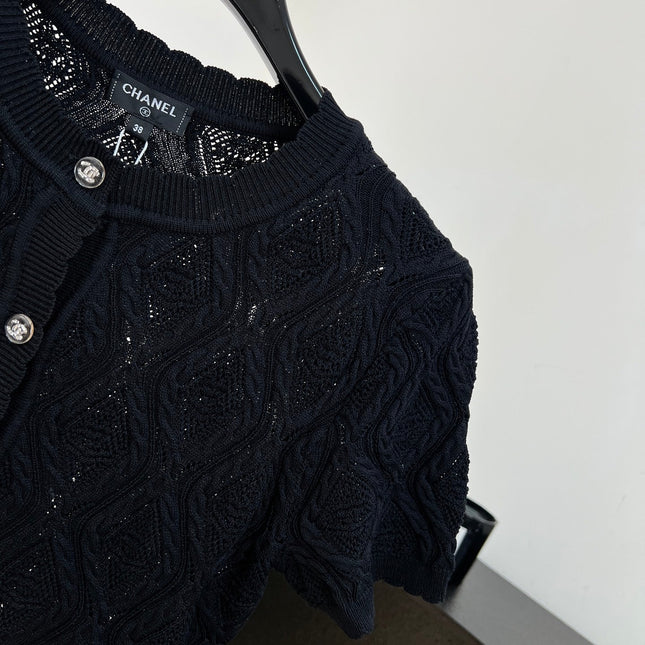 CHANEL 26S SHORT-SLEEVE KNIT T-SHIRT 1413