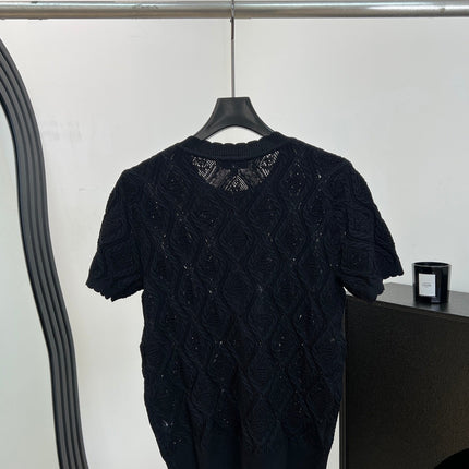 CHANEL 26S SHORT-SLEEVE KNIT T-SHIRT 1413