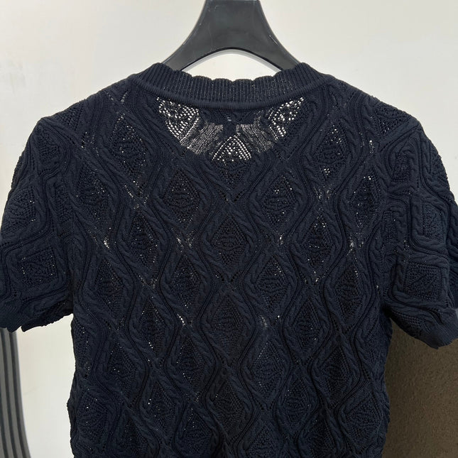 CHANEL 26S SHORT-SLEEVE KNIT T-SHIRT 1413