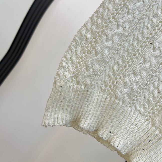CHANEL 26S SHORT-SLEEVE KNIT T-SHIRT 1412