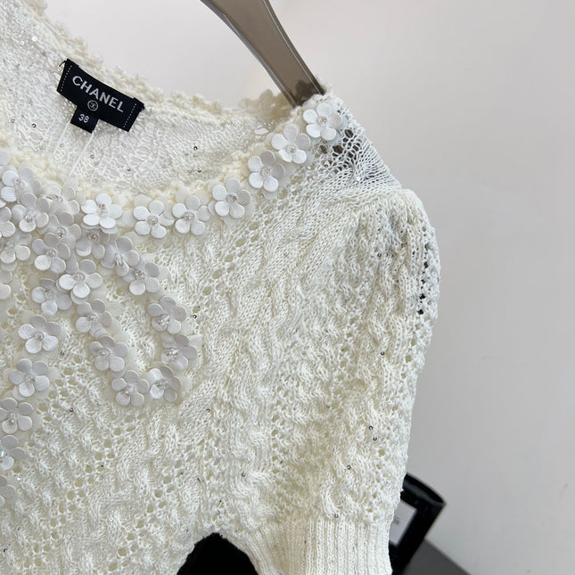 CHANEL 26S SHORT-SLEEVE KNIT T-SHIRT 1412