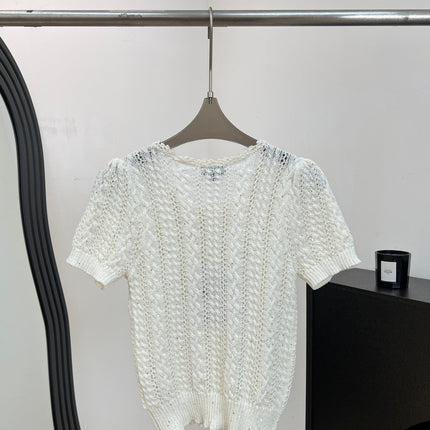 CHANEL 26S SHORT-SLEEVE KNIT T-SHIRT 1412
