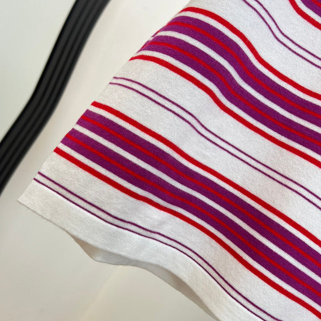 CELINE 26S STRIPED SHORT-SLEEVE POLO SHIRT 398