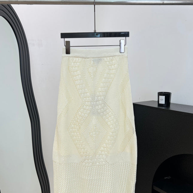 CHANEL 26S KNIT MIDI SKIRT 1485