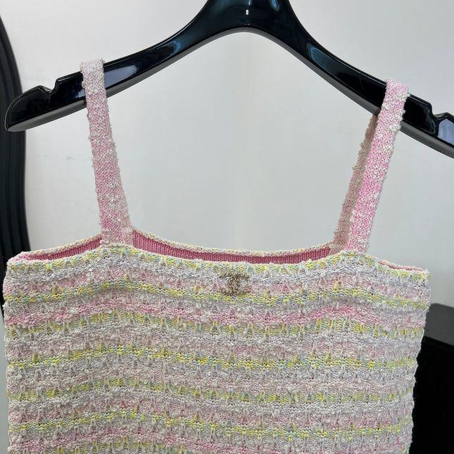 CHANEL 26S TWEED CAMI TOP 1481