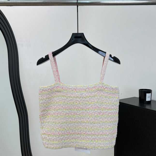CHANEL 26S TWEED CAMI TOP 1481