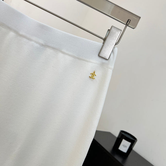 CHANEL 26S LACE HEM MIDI SKIRT 1314