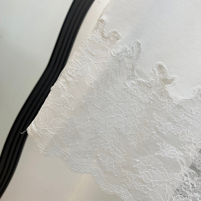 CHANEL 26S LACE HEM MIDI SKIRT 1314