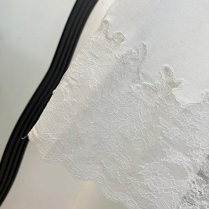 CHANEL 26S LACE HEM MIDI SKIRT 1314