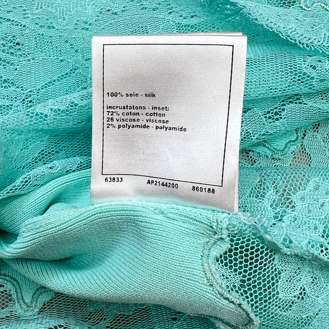 CHANEL 26S LACE HEM MIDI SKIRT 1313