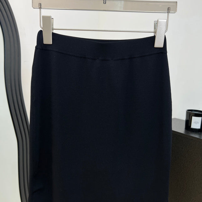 CHANEL 26S LACE HEM MIDI SKIRT 1312