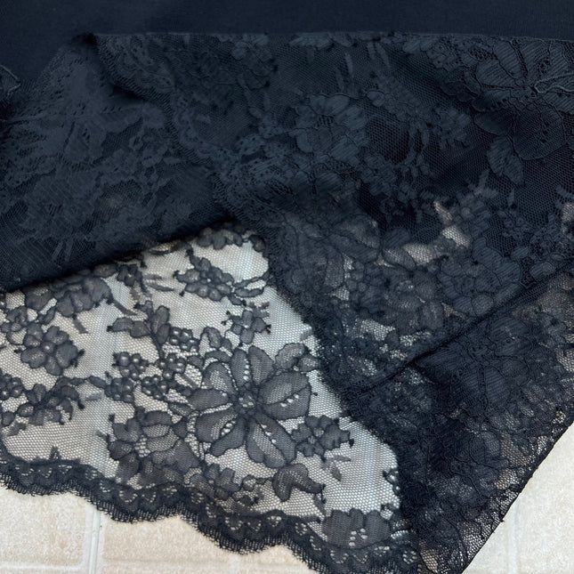 CHANEL 26S LACE HEM MIDI SKIRT 1312