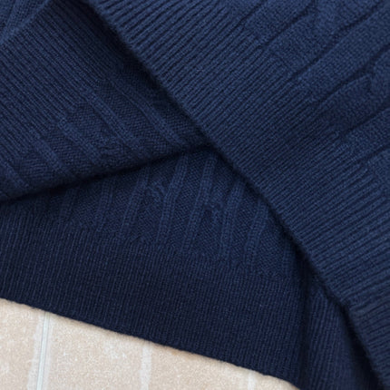 RALPH LAUREN 26S CREW-NECK CABLE-KNIT VEST 742
