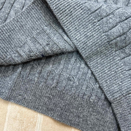 RALPH LAUREN 26S CREW-NECK CABLE-KNIT VEST 739